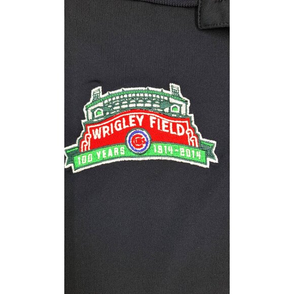 Under Armour Wrigley Field 100 Years Polo Shirt Men Large Black Cubs Anniversary - Picture 2 of 9